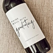 卒業祝い2024 ワインラベル