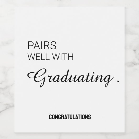 卒業祝い2024 ワインラベル (シングルラベル)