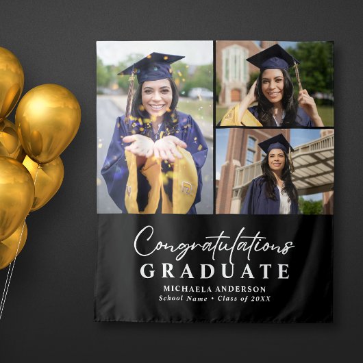 卒業祝い3写真卒業パーティー タペストリー