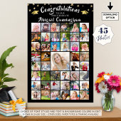 卒業祝い45写真コラージュ ポスター