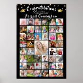 卒業祝い45写真コラージュ ポスター (正面)