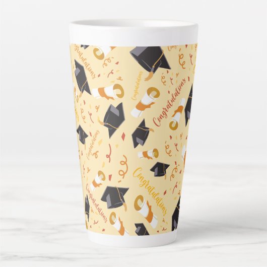 卒業祝い カフェラテマグ (正面)