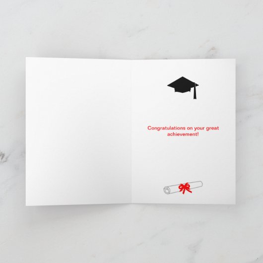 卒業祝い カード (内部)