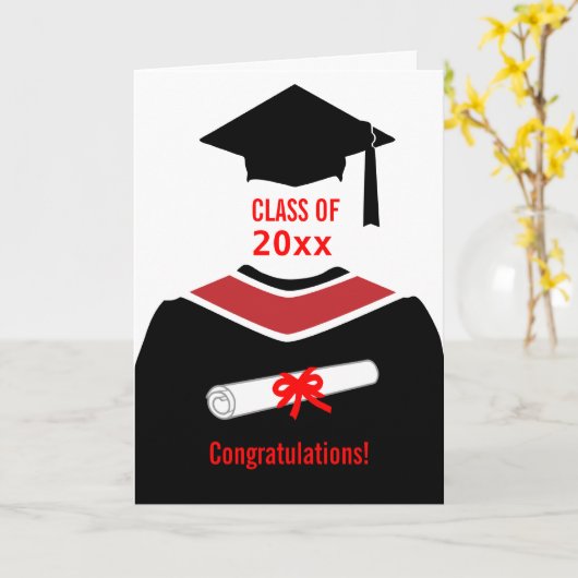 卒業祝い カード (黄色い花)