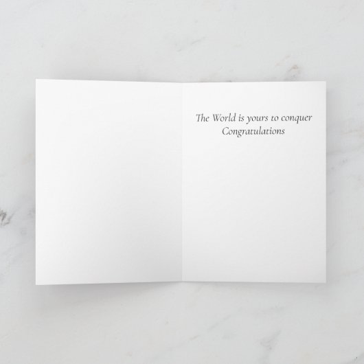 卒業祝い カード (内部)