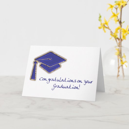 卒業祝い カード (黄色い花)