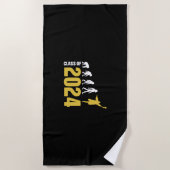 卒業祝い |クラス2024 ビーチタオル (正面)