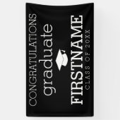 卒業祝い – クラスOf Any Year 横断幕 (縦)