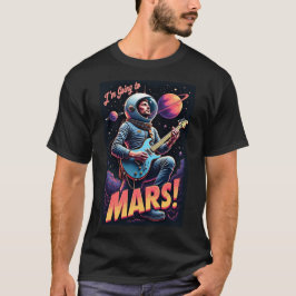 卒業祝い グラフィックデザイン 火星に行く Tシャツ