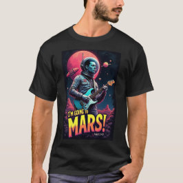 卒業祝い グラフィックデザイン 火星に行く Tシャツ