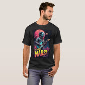 卒業祝い グラフィックデザイン 火星に行く Tシャツ (正面フル)