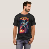 卒業祝い グラフィックデザイン 火星に行く Tシャツ (正面フル)