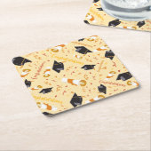 卒業祝い スクエアペーパーコースター (アングル)