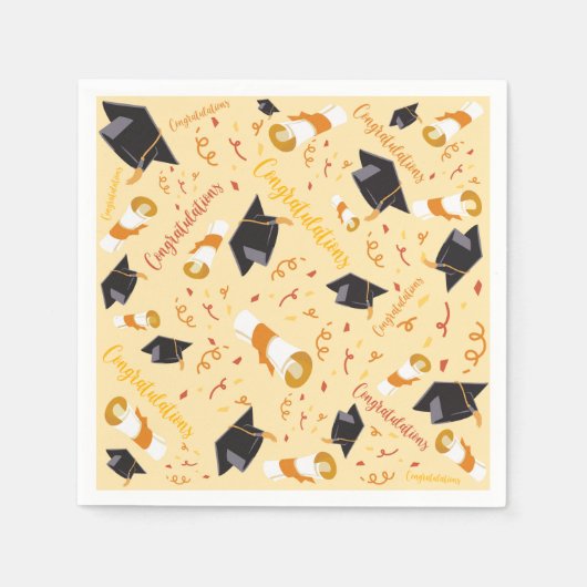 卒業祝い スタンダードカクテルナプキン (正面)