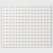 卒業祝い，ハット，タッセル，ブルー，金ゴールド ラッピングペーパー (フラット)