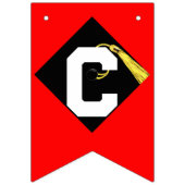 卒業祝い バンティングフラッグ (第1の旗)