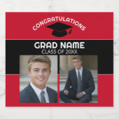 卒業祝い – フォトレッドブラックグラード ビールラベル