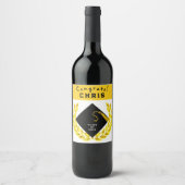 卒業祝い ワインラベル (正面)