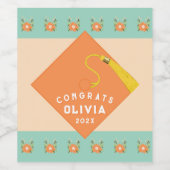 卒業祝い ワインラベル (シングルラベル)