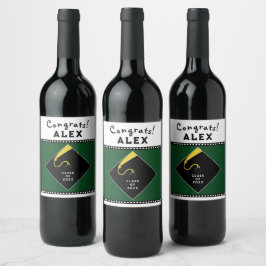 卒業祝い ワインラベル