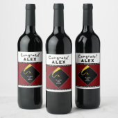 卒業祝い ワインラベル (ボトル)