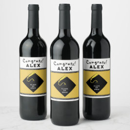 卒業祝い ワインラベル