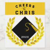 卒業祝い ワインラベル (シングルラベル)