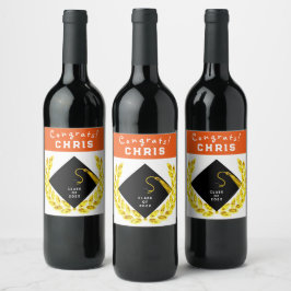 卒業祝い ワインラベル