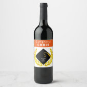 卒業祝い ワインラベル (正面)