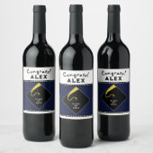 卒業祝い ワインラベル (ボトル)