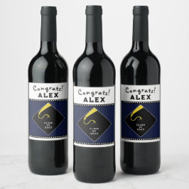 卒業祝い ワインラベル