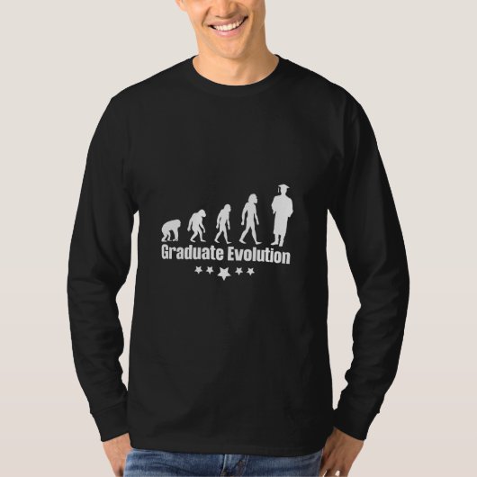 卒業祝い | 卒業の進化 Tシャツ (正面)