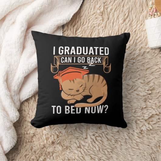 卒業祝い |私は卒業した私は戻ることができる クッション (ブランケット)