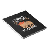 卒業祝い |私は卒業した私は戻ることができる ノートパッド (アングル)