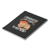 卒業祝い |私は卒業した私は戻ることができる ノートパッド (回転)