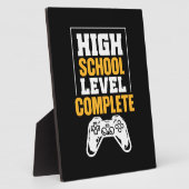 卒業祝い |高校レベルの完了 フォトプラーク (側面)