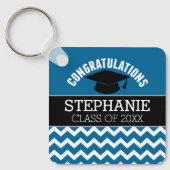 卒業祝い – Blue Black卒業 キーホルダー (正面)