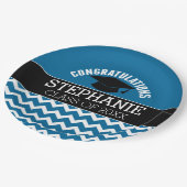 卒業祝い – Blue Black卒業 ペーパープレート (アングル)