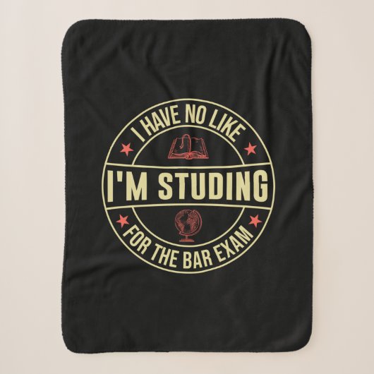 卒業祝い | I Have No Like I Studing シェルパブランケット (正面)