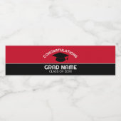 卒業祝い – Red Black卒業 ペットボトルラベル (シングルラベル)