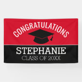 卒業祝い – Red Black卒業 横断幕 (横)