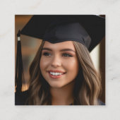 卒業祝いQRコードと写真付きカード エンクロージャーカード (正面)