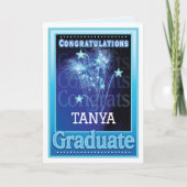 卒業祝カスタマイズ名花火 カード (正面)