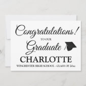 卒業祝カスタムいの卒業生 案内状 (正面)