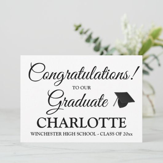 卒業祝カスタムいの卒業生 案内状 (スタンド正面)