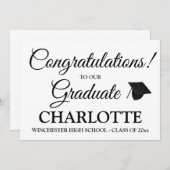 卒業祝カスタムいの卒業生 案内状 (正面/裏面)