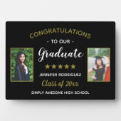 卒業祝カスタムい2写真卒業 フォトプラーク (正面)