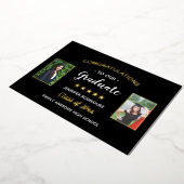 卒業祝カスタムい2写真卒業 箔招待状 (回転した状態)