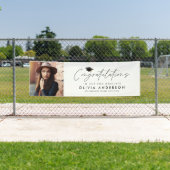 卒業祝シンプルいのモダン写真 横断幕 (インサイチュ)