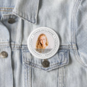 卒業祝シンプルいモダン写真 缶バッジ (インサイチュ)